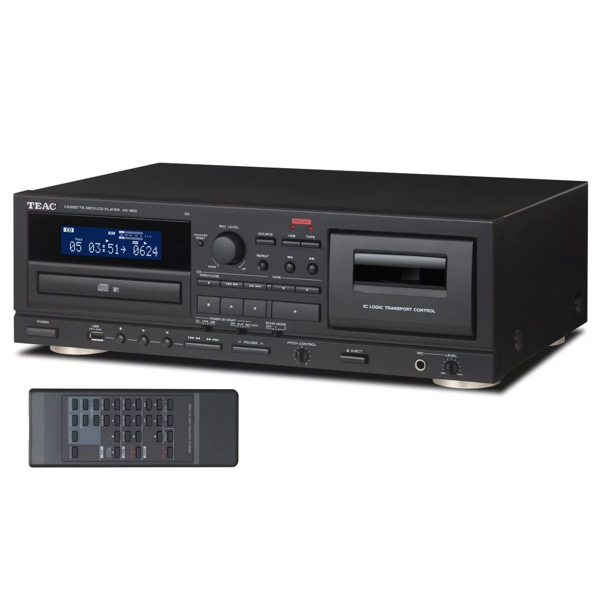 TEAC AD-850-SE (AD850SE) - Odtwarzacz CD i kaset magnetofonowych z USB MP3  - Ceny i opinie na Skapiec.pl