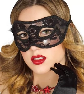 Guirca Fiestas GUI12701 - Sexy czarna maska - Stroje karnawałowe - miniaturka - grafika 1