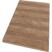 Dywaniki łazienkowe - Dywanik łazienkowy Sypialnia 50x80 Cm Miękki Czysta Bawełna Dywanik Przyłóżkowy Prysznic Chłonny Antypoślizgowy Brązowy - miniaturka - grafika 1