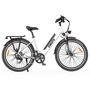ESKUTE Polluno Plus Electric Commuter Bike 28*1.75in 250W Motor 25km/h Max Speed 48V 20Ah Battery 120km Mileage - White - Rowery elektryczne - miniaturka - grafika 4