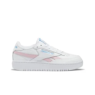 Reebok Damskie sneakersy Club C Double Revenge, Ftwr biały różowy świecący promiennik wodny, 42.5 EU - Sneakersy damskie - miniaturka - grafika 1