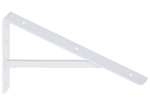 50X33CM Wspornik Pod Półki Kątownik Biały Do 150KG - Zawiasy, okucia i inne akcesoria - miniaturka - grafika 1