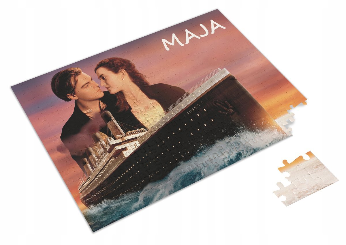 Puzzle + IMIĘ TITANIC WZORY A4 96 el Prezent #4
