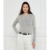 Swetry damskie - Michael Kors Kardigan + top | Cropped Fit | z dodatkiem jedwabiu - miniaturka - grafika 1