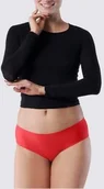 Majtki damskie - Gładkie bezszwowe figi damskie w kolorze soczystej czerwieni Simple Panty Julimex - miniaturka - grafika 1