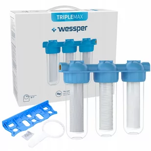 Wessper Triplemax 1" 3-stopniowy narurowy system oczyszczania wody - Uzdatniacze wody - miniaturka - grafika 1