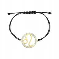 Bransoletki - Pozłacana Bransoletka Znak Zodiaku LEW - miniaturka - grafika 1