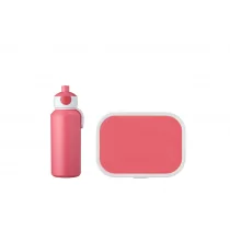 Mepal Mepal Campus Pink Różowy Śniadaniówka Pojemnik Na Kanapki Plastikowy Z Bidonem - Zestawy naczyń dla dzieci - miniaturka - grafika 2
