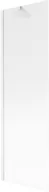 Parawany nawannowe - Mexen Next parawan nawannowy 1-skrzydłowy 60 x 150 cm, prążki, biały - 895-060-000-00-09-20 - miniaturka - grafika 1