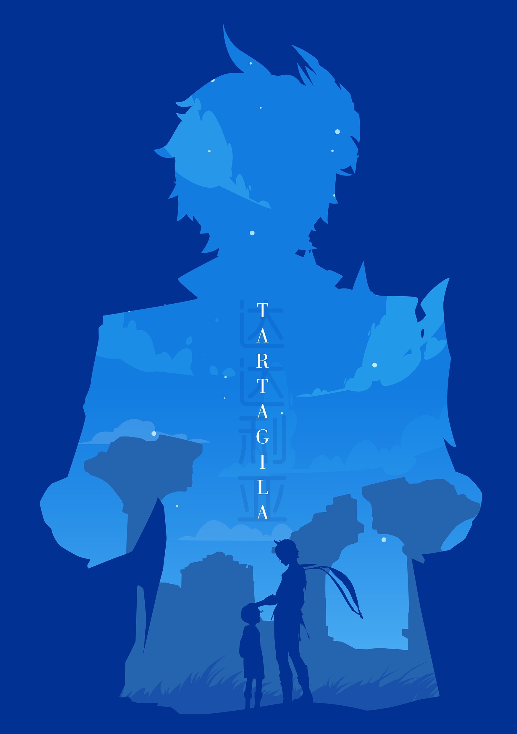 Plakat A2 Genshin Impact Tartaglia (Childe)