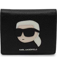 Portfele - Karl Lagerfeld Skórzany portfel k/ikonik 2.0 bifld wlt - miniaturka - grafika 1