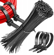 Pozostałe akcesoria sieciowe - OPASKI ZACISKOWE KABLOWE TRYTKI UV CZARNE 2.5x200mm 100 sztuk - miniaturka - grafika 1