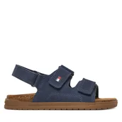 Buty dla chłopców - Sandały Tommy Hilfiger T3X2-34394-1899806 M Granatowy - miniaturka - grafika 1