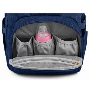 Feelo Mom Backpack Blue plecak dla mamy do wózka z matą do przewijania niebieski - Torby i organizery dla mam - miniaturka - grafika 2