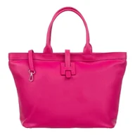Torebki damskie - Duża Shopperka Torba Skórzana Vezze Mossa Fuksja - miniaturka - grafika 1