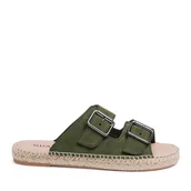 Espadryle męskie - Espadryle QUAZI QZ-63-04-000623 Zielony - miniaturka - grafika 1