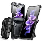 Etui i futerały do telefonów - Etui SUPCASE Iblsn ArmorBox do Samsung Galaxy Z Flip 5 Czarny | Bezpłatny transport - miniaturka - grafika 1