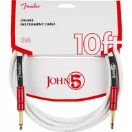 Inne akcesoria gitarowe - Fender John 5 Instrument Cable White and Red 10' - miniaturka - grafika 1