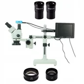 Mikroskopy i lupy - MIKROSKOP STEREOSKOPOWY 3,5-180X KAMERA 16MP FULL - miniaturka - grafika 1