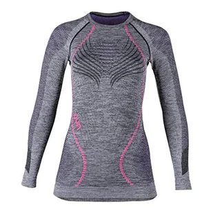 Raspberry UYN UYN Lady AMBITYON UW koszulka damska LG_SL podkoszulek, Black Melange/Purple L/XL U100023B473L/XL - Koszulki i topy damskie - miniaturka - grafika 1