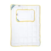 Kołdry i poduszki dla dzieci - AMZ Szamotuły Kołdra dziecięca 100x135 AMZ Niedźwiadek Honey z poduszką 40x60 Antyalergiczna 99D9-639CC - miniaturka - grafika 1