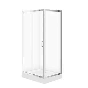 Kabina Prysznicowa Cersanit Arteco 80X100X190 prostokątna lewa transparentny brodzik Tako 16cm biały S601-357 - Kabiny prysznicowe - miniaturka - grafika 1
