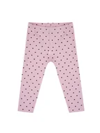 Legginsy - Dziewczęce legginsy w serduszka pudrowe Nicol,r.92 - miniaturka - grafika 1