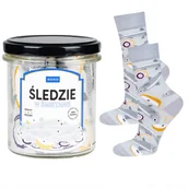 Skarpetki damskie - Skarpetki damskie kolorowe SOXO GOOD STUFF śledzie w śmietanie w słoiku pomysł na zabawny prezent - 35–40 - miniaturka - grafika 1