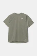 Koszulki męskie - Salewa t-shirt sportowy Puez Melange kolor zielony melanżowy 00.0000026537 - miniaturka - grafika 1