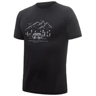 Koszulki sportowe męskie - Męska koszulka Sensor Merino Active Pt Van Life Rozmiar: M / Kolor: czarny - miniaturka - grafika 1