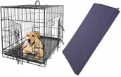 Sprzęt podróżny i transportery dla psów - Metalowa Klatka Kennelowa, Transporter dla Psa L + MATERAC z KODURY dla psa - miniaturka - grafika 1