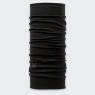 Czapki i chusty sportowe damskie - Komin wielofunkcyjny z wełny merynosów Buff Safety Merino Wool Black - miniaturka - grafika 1