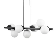 Lampy sufitowe - Zwieszana lampa do salonu Avola 40788 Sigma kulki czarna biała - miniaturka - grafika 1