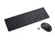 Zestawy myszka + klawiatura - DELL KM555 klawiatura Dołączona myszka Uniwersalne RF Wireless + Bluetooth QWERTY Amerykański międzynarodowy Czarny - miniaturka - grafika 1