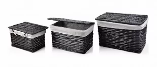 Lumarko Komplet 3 Kufrów Wiklinowych 58x38x38/51x32x32/44x26x26cm! - Kosze wiklinowe - miniaturka - grafika 1