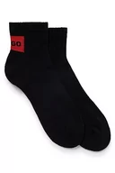 Skarpetki męskie - HUGO Krótkie skarpety, czarny, 46 EU - miniaturka - grafika 1