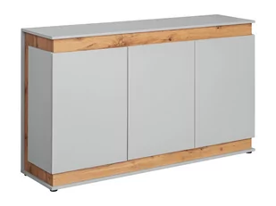 Komoda Berlin perła gray/dąb artisan mat 20 ASPG BL SB - Komody - miniaturka - grafika 1