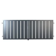 Ogrodzenia - Brama dwuskrzydłowa Verti 4x1,5 m Wiśniowski antracyt - miniaturka - grafika 1