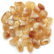 Półfabrykaty do biżuterii - Cytryn, naturalny kamień bębnowany (L / 3 ~ 3,5 cm) - miniaturka - grafika 1