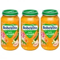 BoboVita Obiadek Risotto z indykiem 1-3 lata Zestaw 3 x 250 g - Dania dla dzieci - miniaturka - grafika 1