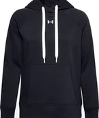 Bluzy damskie - Under Armour Bluza damska Under Armour Rival Fleece Hb Hoodie czarna 1356317 001 2XL - miniaturka - grafika 1