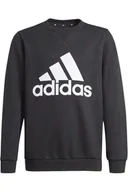 Bluzy dla dziewczynek - Bluza dziecięca Adidas BL SWT dresowa czarna-110 - miniaturka - grafika 1