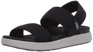 Sandały damskie - KEEN Elle Backstrap, sandały damskie, czarny, 39.5 EU - miniaturka - grafika 1
