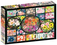 Puzzle - Enjoy, Puzzle - Kolorowe kwiaty, 1000 el. - miniaturka - grafika 1