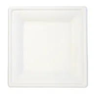 Naczynia i sztućce jednorazowe - Talerz biodegradowalny z trzciny cukrowej 20 cm 6 sztuk - miniaturka - grafika 1