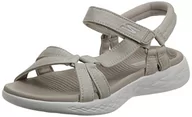 Sandały damskie - Skechers Sandały damskie 15316 z paskiem na kostkę, rozmiar M, naturalny, 37 EU - miniaturka - grafika 1