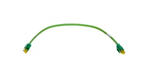 Kabel krosowy (Patch Cord) Sf/utp kat.6A zielony 0 - Patchcordy - miniaturka - grafika 1