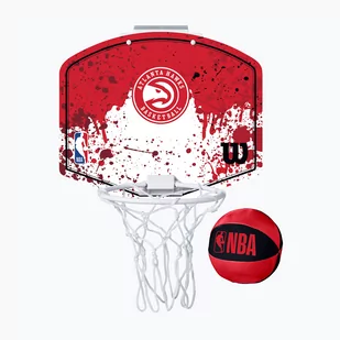 Zestaw do mini-koszykówki Wilson NBA Team Mini Hoop Atlanta Hawks - Koszykówka - miniaturka - grafika 1