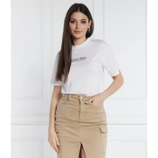 Koszulki i topy damskie - Calvin Klein T-shirt COORDINATES | Regular Fit - grafika 1