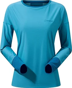 Berghaus Nesna Long Sleeve Wicking Crew Baselayer T-Shirt Damski, Zatoka Navagio/Port Morski, 18 - Koszulki i topy damskie - miniaturka - grafika 1